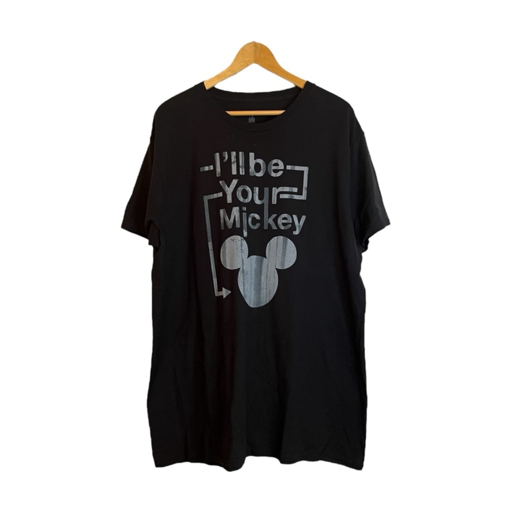 Disney Parks Black Mickey Mouse Graphic T Shirt Extra Large